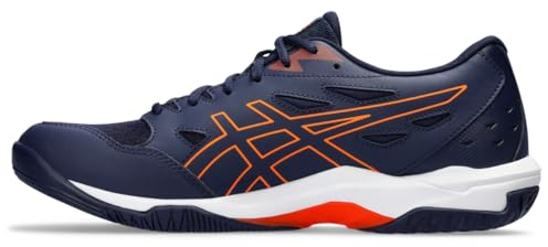 ASICS Herren Gel-Rocket 11 Volleyballschuhe, Peacoat/Shocking Orange, 45 EU