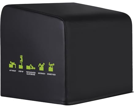 WINDFOOT Machine de poussée de Hanche et Pont fessier, Banc de poussée des Hanches, Plateforme d'entraînement pour la Salle de Sport à Domicile, l'entraînement Complet du Corps.