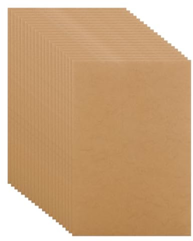 AHAQU 20 tableros de madera MDF de 420 x 285 x 3 mm de grosor, tablero de proyectos de manualidades, hojas en blanco de MDF para pintura, modelado, grabado, calado