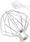for KitchenAid K45WW 6 Wire Whip Wisk Attachment Replacement 4.5/5 Quart Tilt-Head Stand Mixers Stainless Steel Whisk Compatible with KitchenAid 4.5 QT and 5 QT Wisk Mixer Accessories