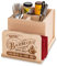 INEXTERIOR Grillbox aus Holz - Geschenk für Männer - Tischdeko - Serviettenhalter - Besteckbox - Serviettenringe - Saucenbox - Besteckhalter - Grill (Besteckkasten Groß, Personalisierbar)