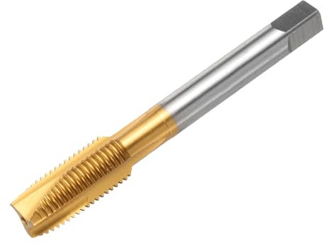 QUARKZMAN 7/16-20 UNF B2 Espiral Punto Rosca Grifo, Grifo de Tornillo Herramienta de Roscado, Titanio Recubierto 6542 Acero de Alta Velocidad Máquina Grifos Barrena de Roscado