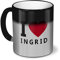 printplanet Zaubertasse mit Namen Ingrid - Magic Mug mit Design I Love - Zauberbecher, magische Kaffeetasse