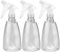 Oiiurly 3 Pcs Water Spray Bottle 500ml Plastic Empty Spray Bottles With Fine Mist and Inject Modes for Home Cleaning Hairdressing Gardening Plants Refillable Sprayer Bottle (Gray)