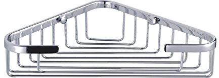 Clasico Stainless Steel Bathroom Large Corner Shower Basket