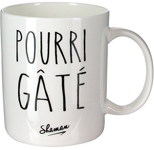 Le Fabuleux Shaman 37-1X-007 Mug Pourri gâté Blanc Porcelaine D12 x H10 cm
