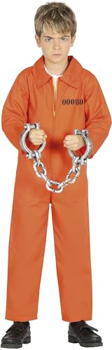 FIESTAS GUIRCA | Costume da Detenuto Bambino (5-6 Anni) - Tuta da