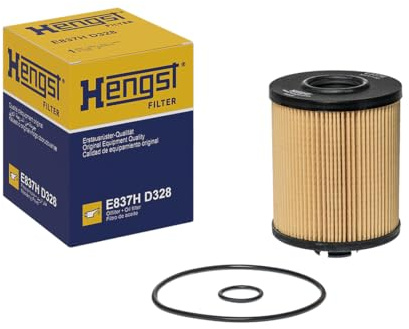 HENGST - Ölfilter E837H D328 - Öl-Filtereinsatz für KFZ | Hochwertiger Motorölfilter für KFZ mit Otto- oder Dieselmotor - Robuster Ölfilter mit hoher Schmutzaufnahmefähigkeit