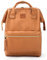 Kah&Kee Damen Leder Rucksack -Wasserdicht 15 Zoll Elegant Laptop-Taschen für Lehrerinnen & Büro-Arbeit, ideal für Reisen (Kamel-Beige, mittel)