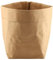 Sac en Papier Kraft Lavable Réutilisable Pots de Fleurs de Rangement DIY Kraft Lavable Jardin Panier de Fleur Rangement Corbeille à Linge Fruits Vêtement de Stockage de Jouets- Brun(25 * 25 * 40)