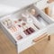 poeland Caja organizadora de cajones de 5 piezas para dormitorio, tocador, baño, cocina, esmerilado