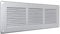 La Ventilazione GAL30R - Rejilla de ventilación rectangular de aluminio pintado en plata con red antiinsectos, dimensiones 340 x 140 mm
