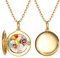 Silvora Personnalisé Collier Photo Médaillon Argent Femme, Pendentif Porte Photo Gravé Noms avec Femme Chaîne Plaqué 18 carats