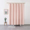 X-Labor Premium Leinen Duschvorhang 240x200cm Wasserdicht Stoff Anti-Schimmel inkl. 12 Duschvorhangringe Waschbar Badewannevorhang 180x200cm Rosa