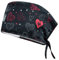 B-well Adelina Cuffia Chirurgica Cuffia Sala Operatoria Cuffie Cuffietta Chirurgica Cappello Chirurgica (Cuori Rossi)