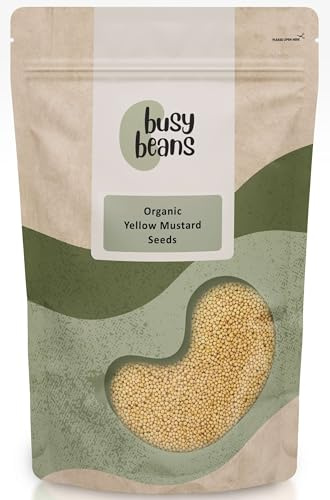 Organic Yellow Mustard Seeds - Certified Organic - by Busy Beans Organic (250g)