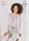 King Cole 5696 Knitting Pattern Womens Cardigan and Sweater in Fjord DK