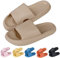 MoneRffi Badelatschen Damen Herren Wolkenschuhe- cloud slides Badeschuhe wolken damen airfoot hausschuhe Cloudyzz Bequeme rutschfeste Dusch Badeschlappen(Khaki#1,38/39)