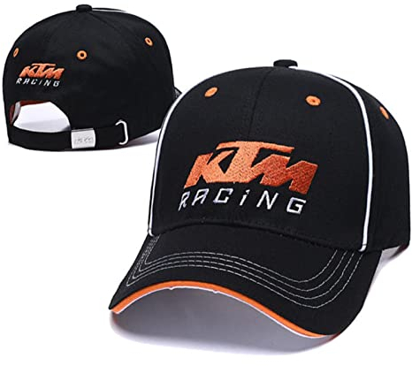QICAT Baseball Cap für KTM Logo Letter 3D Stickerei Lässige Knochen Hysteresenhut Man Racing Cap Logo Motorrad Sport Hut Trucker Caps