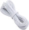 Cordón Elástico/Redondo para Sombreros Negro y Blanco, Manualidades, Encordar Joyas, Máscaras, Sombreros de Fiesta (Elástico Blanco, 2mm - 5 Metros)