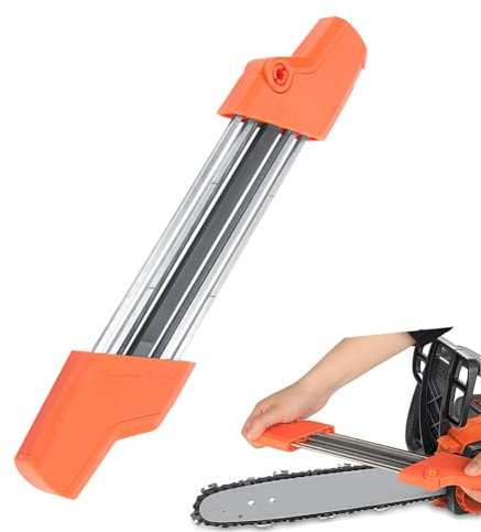 Nicoone Affûteuse de tronçonneuse 3/8inp 4,0mm,Tronçonneuse Outil d'affûtage,2 en 1 Aiguiseur de chaîne Compatible avec STIHL 56057504303
