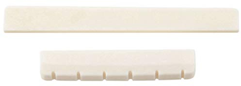 White Guitar Parts 6 String Classical Guitar Bone Bridge Saddle And Nut Set