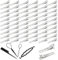VEGCOO 60 Pièces Pince Crocodile Cheveux, 45mm Pinces Locks et Ensemble Tressé pour Filles Femmes Coiffures Bricolage