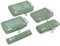 ECOHUB 5 Sets Compresión Organizador Maleta Packing Cubes For Travel Essentials Bolsas Organizadoras Ropa Viaje Avion Viajes Accesorios(Verde)