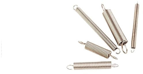 304 Stainless Steel S Hook Cylindroid Helical Coil Pullback Extension Tension Spring Wire Diameter 0.3mm 0.4mm 0.5mm-120mm (5Pcs),0.3mm,4mm