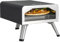 Deco Chef - 1800W Electric Pizza Oven with Pizza Stone and 13 Inch 2-in-1 Grill Stainless Steel Double Wall and Double Heating Elements, Black