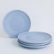 NAKOA Dessertteller Keramik 4er Set | Handgefertigtes Steingut Geschirrset | Langlebig & Spülmaschinenfest | Mikrowellengeeignet | Hochwertige kleine Teller | Modernes Design | 22,5x2,5cm | IntotheSea