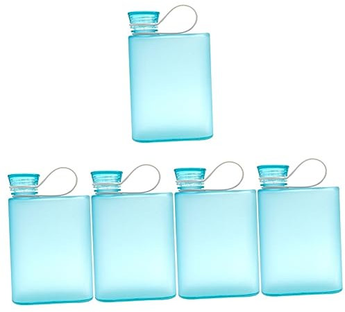 Sosoport 5st Sport-Peeling-Cup Klarer Flacher Wasserkocher Flache Trinkflasche A5 Wasserflasche Flacher Wasserkocher Für Draußen Flagge Wasserflasche Geldbörse Reisen Memorandum Tasche Pp