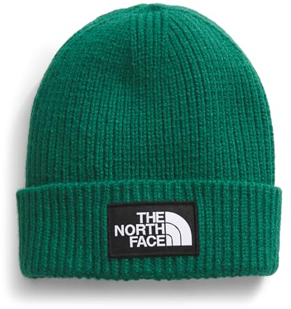 THE NORTH FACE Herren Logo Box Cuffed Beanie-Mütze, Evergreen, One Size