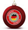 Nationalflagge Ball Ornamente, Deutschland Flagge Ball Ornamente für Weihnachtsbaum Dekoration, rote Deutschland Weihnachtskugel Ornament Weihnachtskugeln für Kinder Freunde