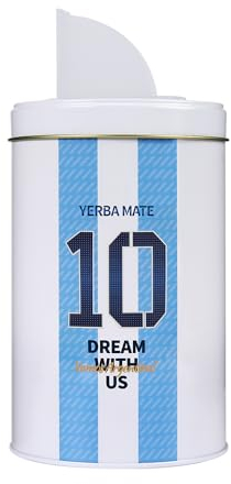 Cuopru Yerbero, contenitore per Yerba Mate Argentina Captain No.10 con beccuccio, coperchio per versare, facile da riempire, adatto per dispenser di zucchero, tè, caffè, caffè