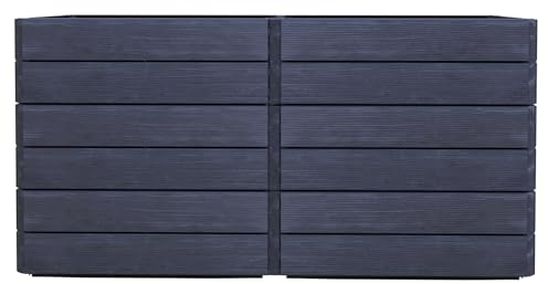 Garantia Ergo Quadro 2 L 75 Hochbeet Wood, inkl. Flora Wassersparsystem - Blumentopf, Hochbeete für Garten, Pflanzkübel Groß Außen, Blumenkasten, Blumentopf Hoch, Blumenkübel, Blumenkübel Outdoor