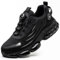 R-Win Chaussures de sécurité pour homme et femme avec embouts en acier et bouton de serrage à coussin d'air anti-crevaison, 266 Sport Black, 40 2/3 EU