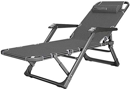 Sonnenliege, Sonnenliege, Liegestuhl für Zuhause, Mittagspause, Büro, tragbarer Klappstuhl, Erwachsene, Faule Couch, Garten, Camping, Balkon, Terrasse, Bad, Liegestuhl, Tragkraft: 200 kg