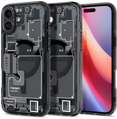 Spigen Ultra Hybrid Zero One MagFit Case for iPhone 16 Plus [MagSafe Compatible] [Military-Grade Drop Protection] - Black