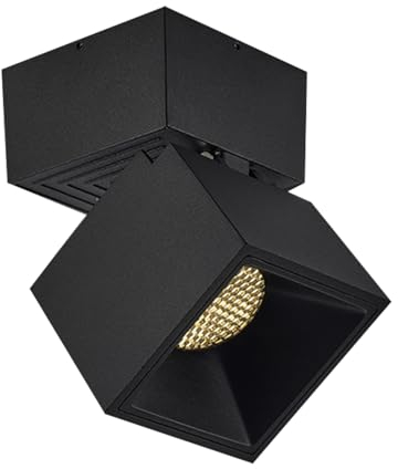 YFMYY Moderner, minimalistischer Deckenstrahler, quadratische 12-W-LED-Downlights, blendfreie Waben-LED-Deckenleuchten mit hoher Helligkeit, Abstrahlwinkel 24°, Spotlights Home Business Deckenleuchte