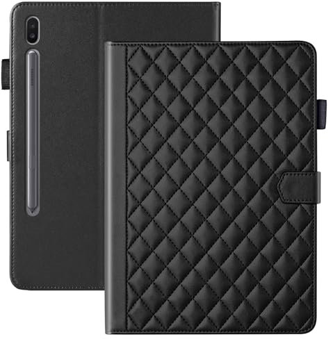 Vaitasy Coque pour Samsung Galaxy Tab S6 10.5 Pouces 2019 SM-T860/T865 Business Cuir PU Tablet Étui pour Galaxy Tab S6 avec Fente pour Carte Fonction Stand Noir