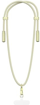 Kaija SmartCord Handykette mit integriertem Ladekabel - Usb-C & Lightning Anschluss für alle iPhone und Android Modelle - Universell, kompatibel mit jeder Handyhülle (Lightning, Beige)