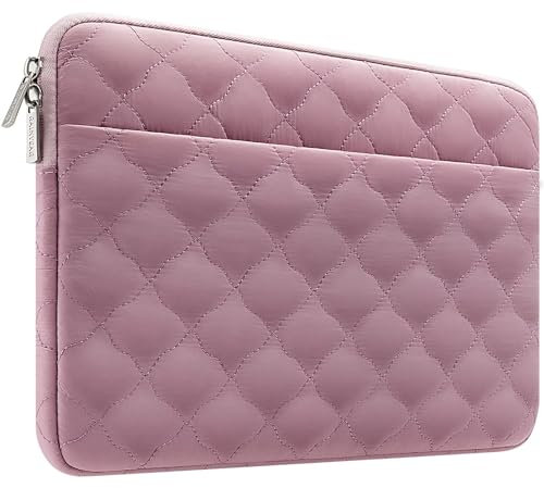 RAINYEAR 13-14 Pouces Housse pour Ordinateur Portable Compatible avec MacBook Pro 14 Pouces M3 M2 M1 Chormebook Notebook Ultrabook Housse de Protection pour Ordinateur Portable, Rose