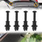 4 Stück Auto Hutablage Clips, Kofferraum Halteband, Knopf Halter Pivot Peg, Halter für Abdeckung Hutablage Haken Befestigung Halterung Halteband(Schwarz)