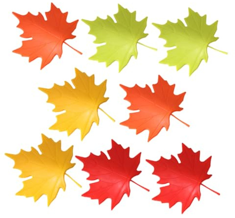 Toyvian Topes para Puertas Forma de Hoja de Arce, 8 Unidades de Material PP, Suaves y Decorativos para Oficina y Hogar, Protección Segura para Bebés y Padres