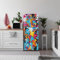 Alwayspon 56x163cm Graffiti Art Self-Adhesive Vinyl Fridge Wrap, Peel and Stick Fridge Stickers Covers Skins, Removable Refrigerator Mural Decal for Kitchen Home Decor