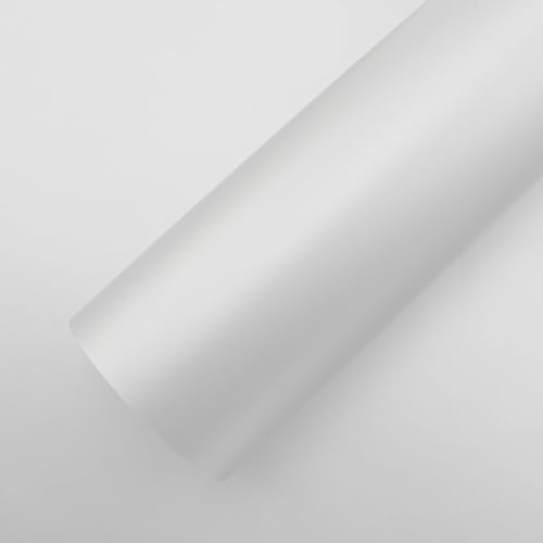 Inoverhome Möbel-Klebefolie Weiß Glanz – 152 x 200 cm | Selbstklebende Möbelfolie, wasserfest & blasenfrei dank Luftkanäle | Mehrzweck Deko-Folie | Küchenfolie für Möbel & Küchenfronten
