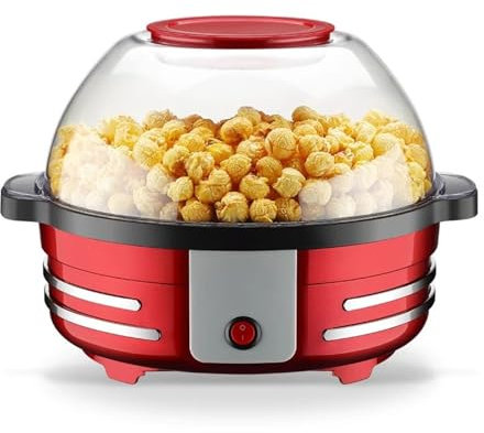 BOOZXCV Popcorn Maker Machine Popcorn Machine 5L Household Small Automatic Popcorn Machine Spherical Popcorn Making 850W Popcorn Machine