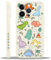 Yoedge Handyhülle für iPhone 12 Pro Hülle, Aesthetic Anime Blau Muster Dinosaurier Design Mädchen Frauen Cover, Dünn Weich Silikon Stoßfest Case Kratzfest Schutzhülle für iPhone 12 Pro 6,1, Clouds
