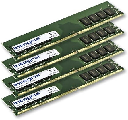 Integral 4-Pack 8GB DDR4 RAM 3200MHz DIMM Desktop Computer Memory Module